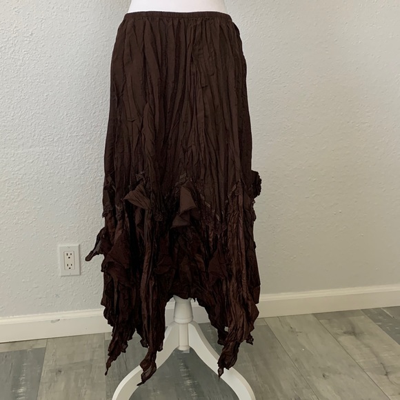 Surrealist Dresses & Skirts - Surrealist asymmetrical boho skirt